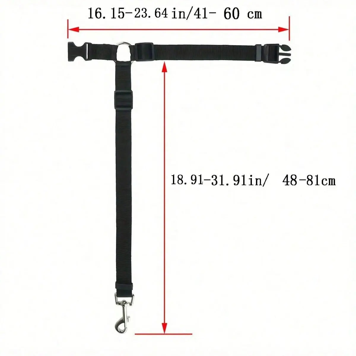 Adjustable Dog Car Safety Harness Straps with Secure Buckle, Retractable Vehicle Restraint for Suvs Cars Trucks, Universal Fit Pet Travel Accessory