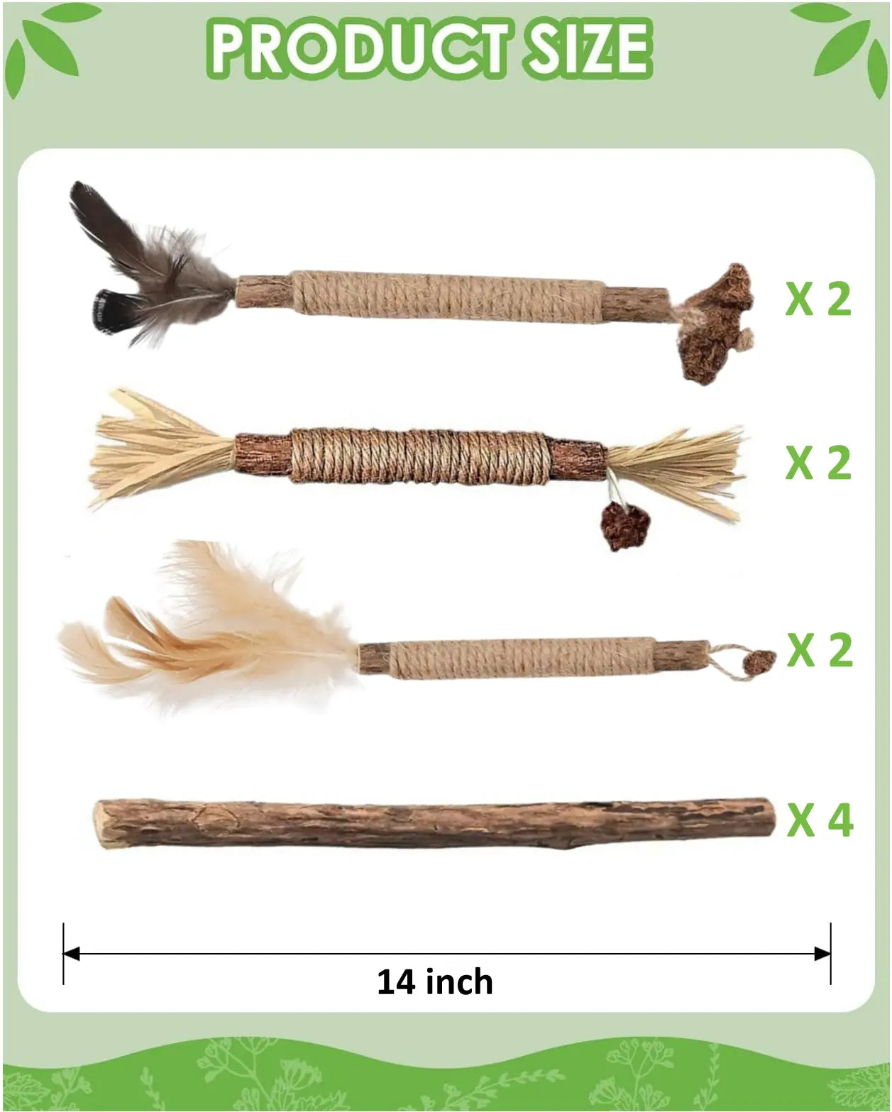 Organic Silvervine Chew Sticks - 10 Pack Natural Catnip Toys for Dental Health, Appetite Enhancement, and Stress Relief for Aggressive Chewers